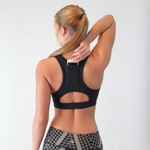 Senita - Sarah Sports Bra with pocket - Black